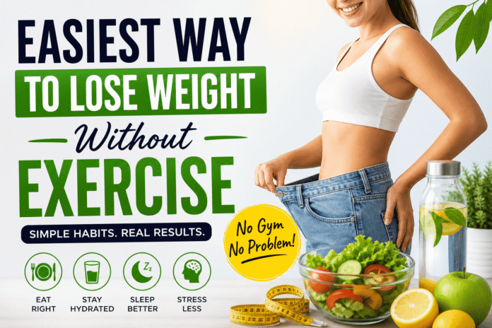 easiest way to lose weight without exercise