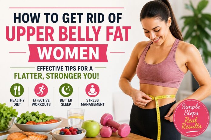 how to get rid of upper belly fat women